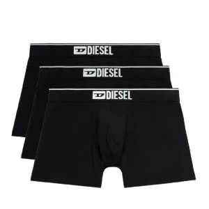 Bóxer DIESEL con Logo Pack de 3 Negros Hombre