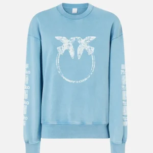 Sudadera Pinko con Logo Azul Mujer