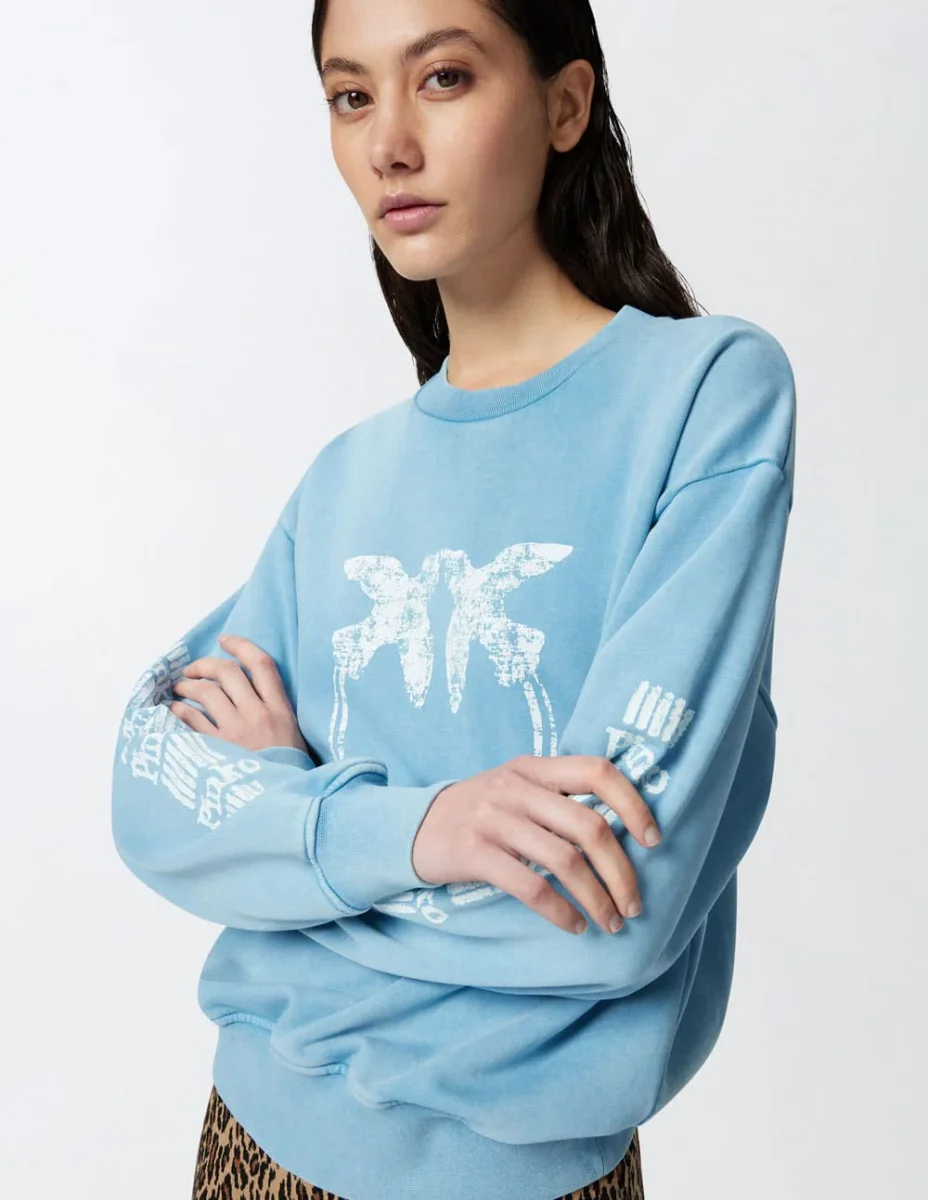 Sudadera Pinko con Logo Azul Mujer - Imagen 5