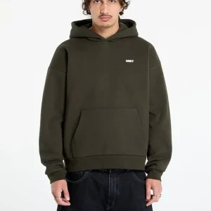 Sudadera con Capucha Obey Bold Icon Verde Hombre