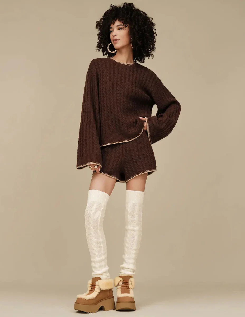 Botas UGG Classic Emee con Cordones Marrones Mujer - Imagen 9