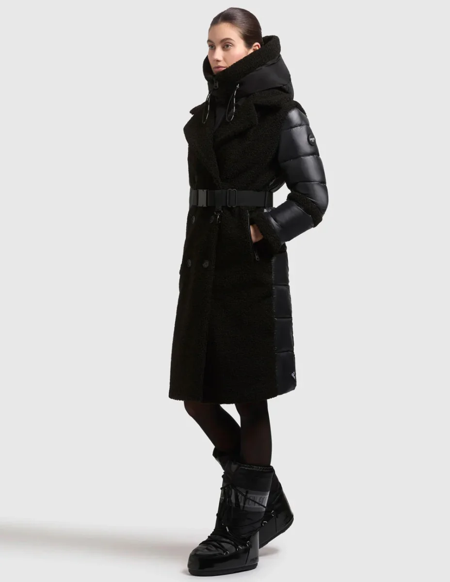 Abrigo Khujo Kalmia Negro Mujer - Imagen 8