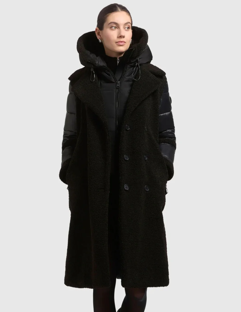 Abrigo Khujo Kalmia Negro Mujer - Imagen 2