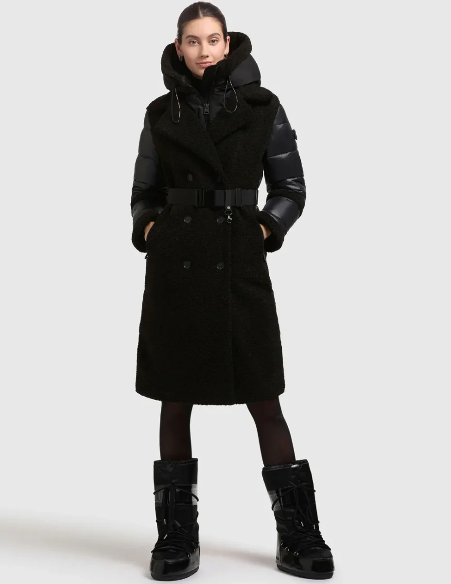 Abrigo Khujo Kalmia Negro Mujer - Imagen 7