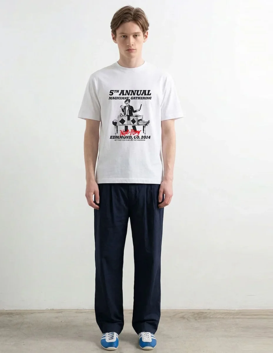 Camiseta Edmmond Studios Mel Roy Blanca Hombre - Imagen 4