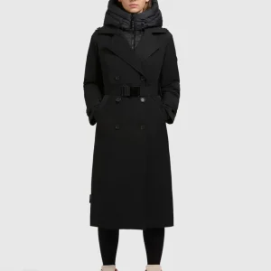 Abrigo Khujo Elena Negro Mujer