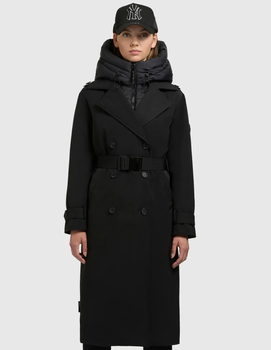 Abrigo Khujo Elena Negro Mujer - Imagen 4