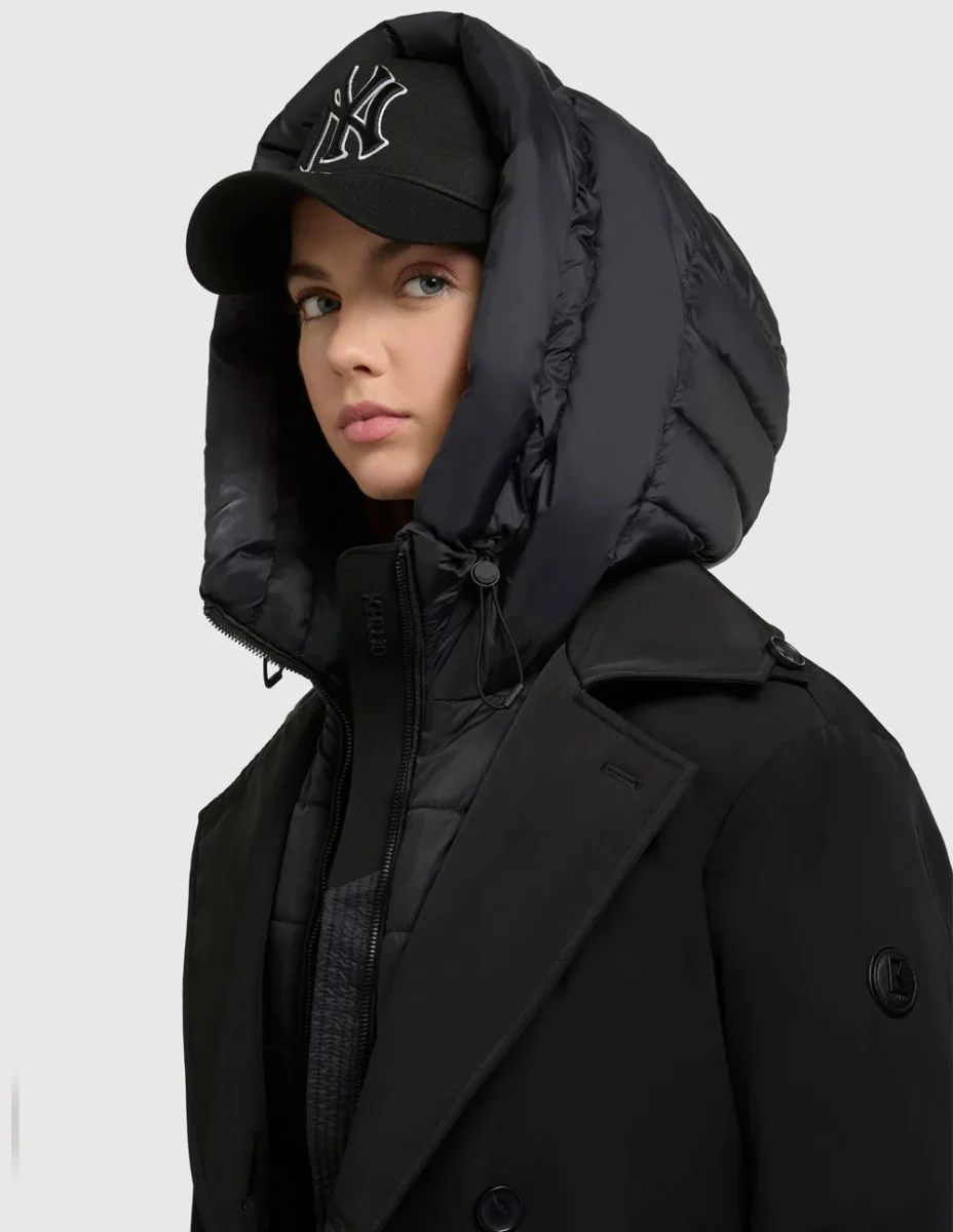 Abrigo Khujo Elena Negro Mujer - Imagen 8