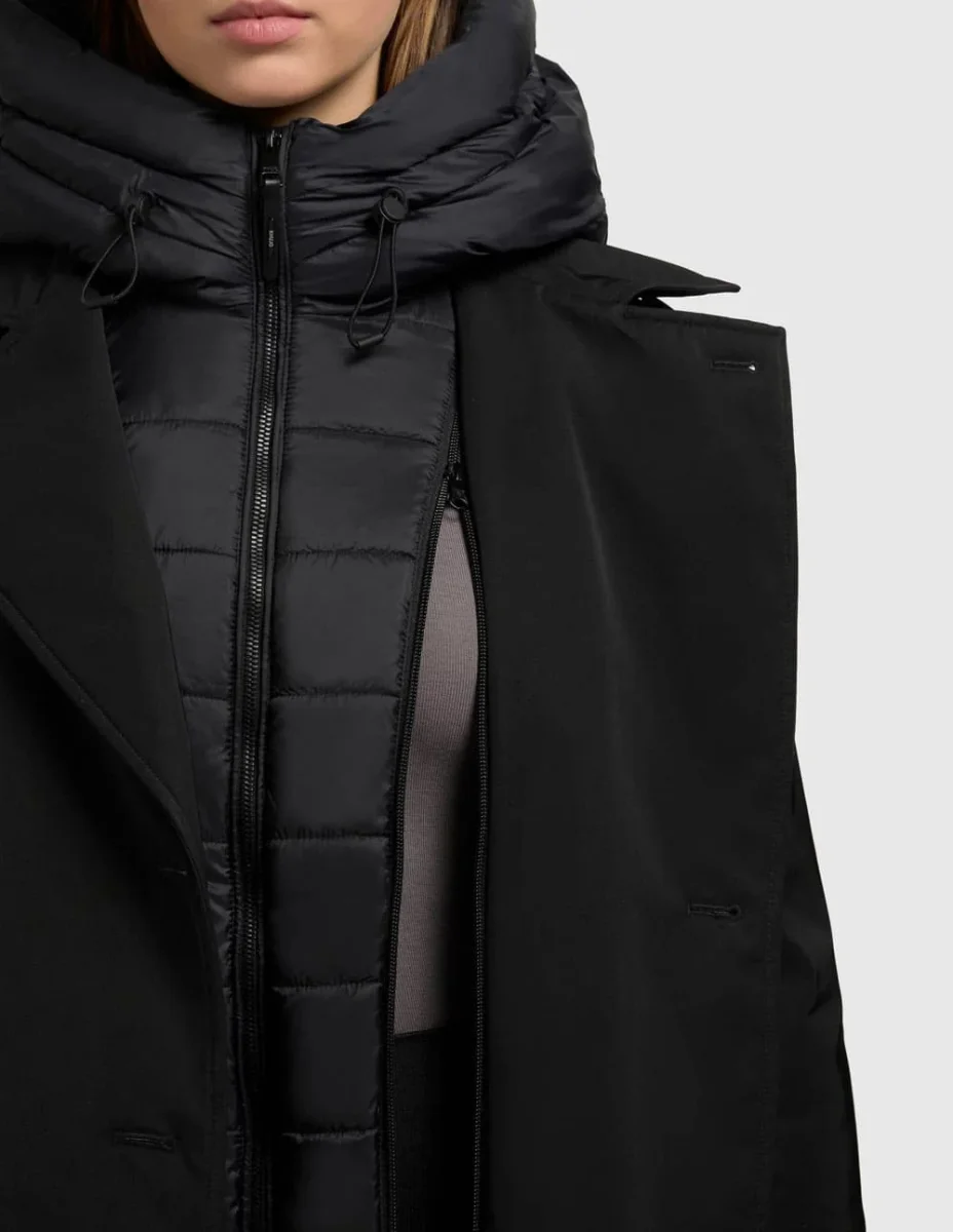 Abrigo Khujo Elena Negro Mujer - Imagen 9