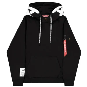 Sudadera con Capucha Alpha Industries Negra Hombre
