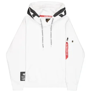 Sudadera con Capucha Alpha Industries Blanca Hombre