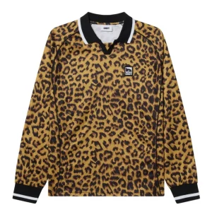 Polo Obey Collar Marrón Hombre