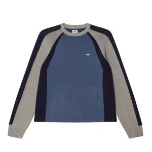 Jersey Obey Raglan Azul Hombre