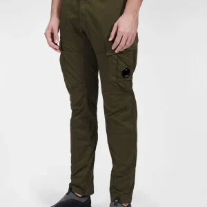 Pantalón Cargo C.P. Company Stretch Sateen Lens Verde Hombre