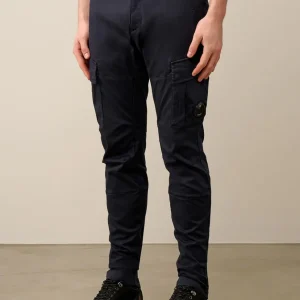 Pantalón Cargo C.P. Company Stretch Sateen Lens Azul Marino Hombre