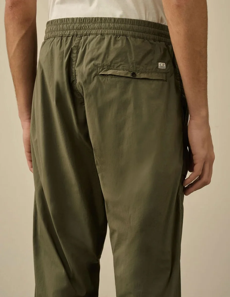 Pantalón C.P. Company 50 Fili Strech Loose Verde Hombre - Imagen 6
