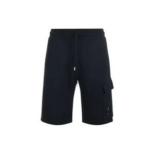 Pantalón Corto C.P. Company con Logo Negro Hombre