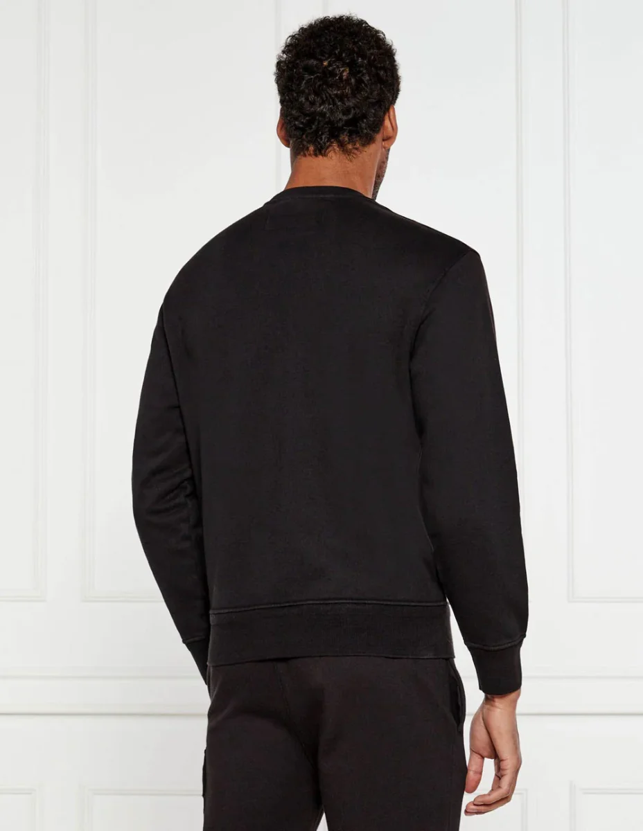 Sudadera C.P. Company Fleece Lens Negra Hombre - Imagen 3