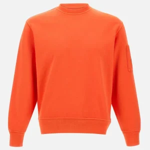 Sudadera C.P. Company Resist Dyed Naranja Hombre