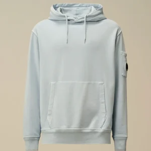 Sudadera con Capucha C.P. Company con Logo Azul Hombre