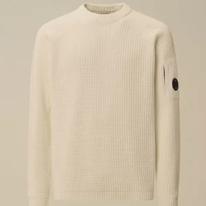 Jersey C.P. Company Cotton Chenille Lens Beige Hombre