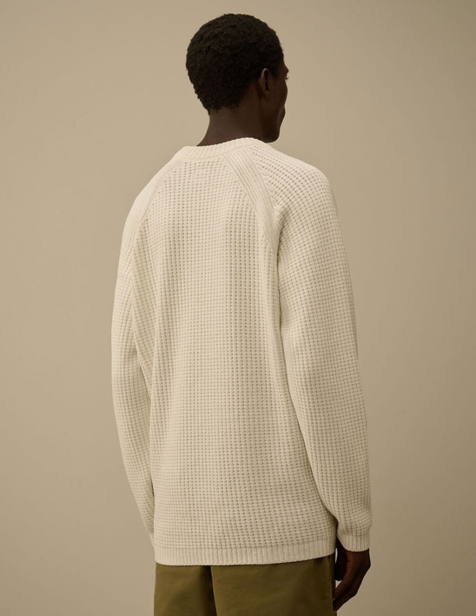 Jersey C.P. Company Cotton Chenille Lens Beige Hombre - Imagen 5