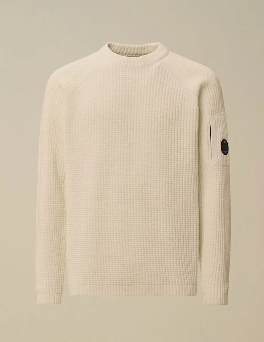 Jersey C.P. Company Cotton Chenille Lens Beige Hombre - Imagen 2