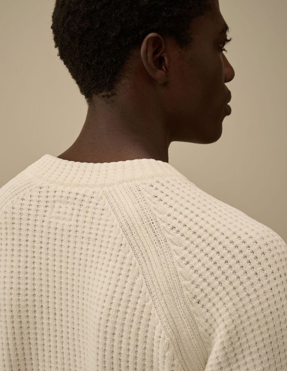 Jersey C.P. Company Cotton Chenille Lens Beige Hombre - Imagen 6