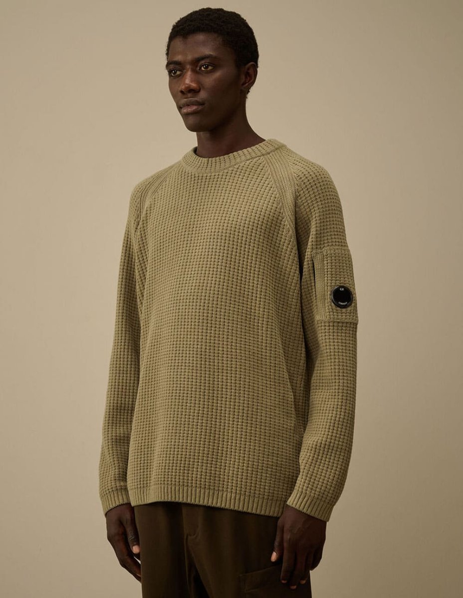 Jersey C.P. Company Cotton Chenille Lens Marrón Hombre - Imagen 3