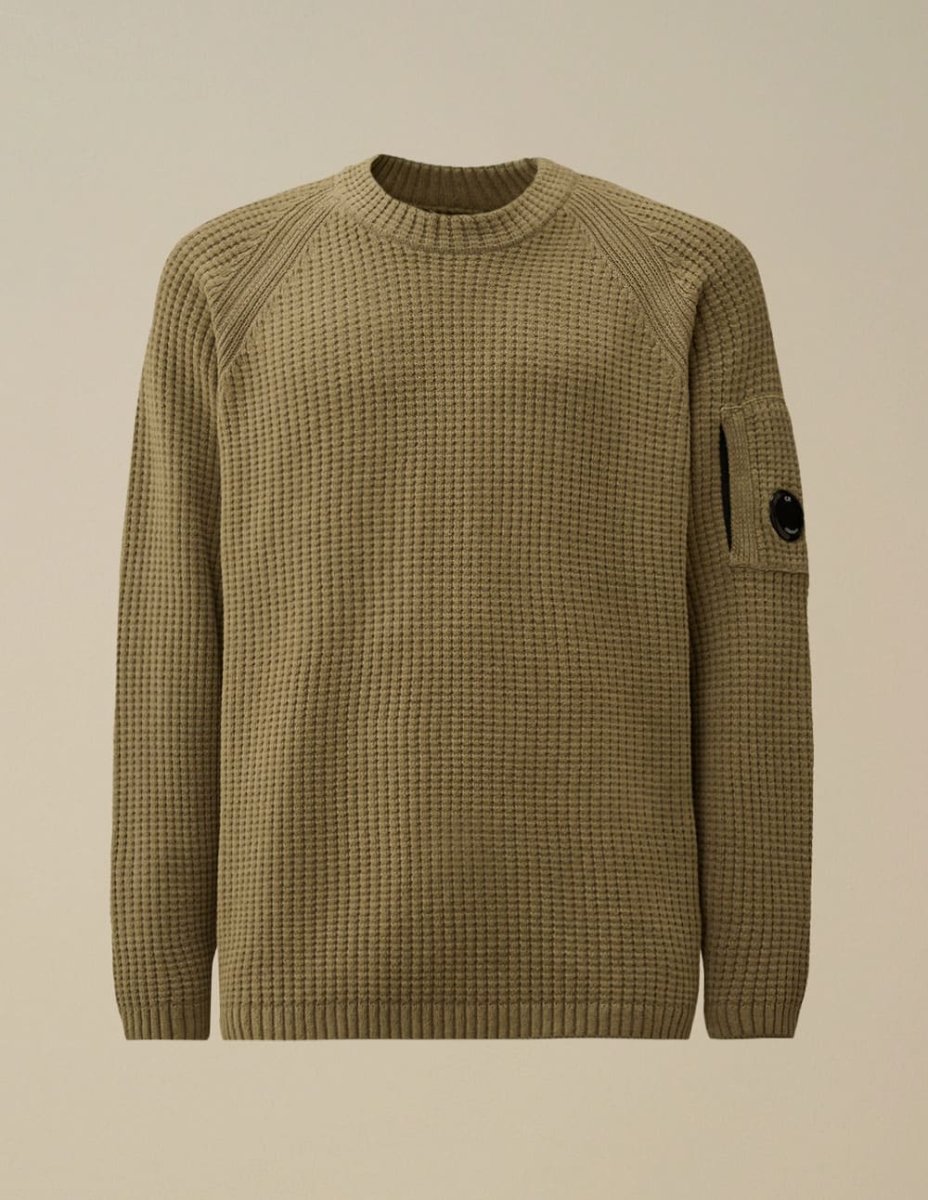 Jersey C.P. Company Cotton Chenille Lens Marrón Hombre - Imagen 2