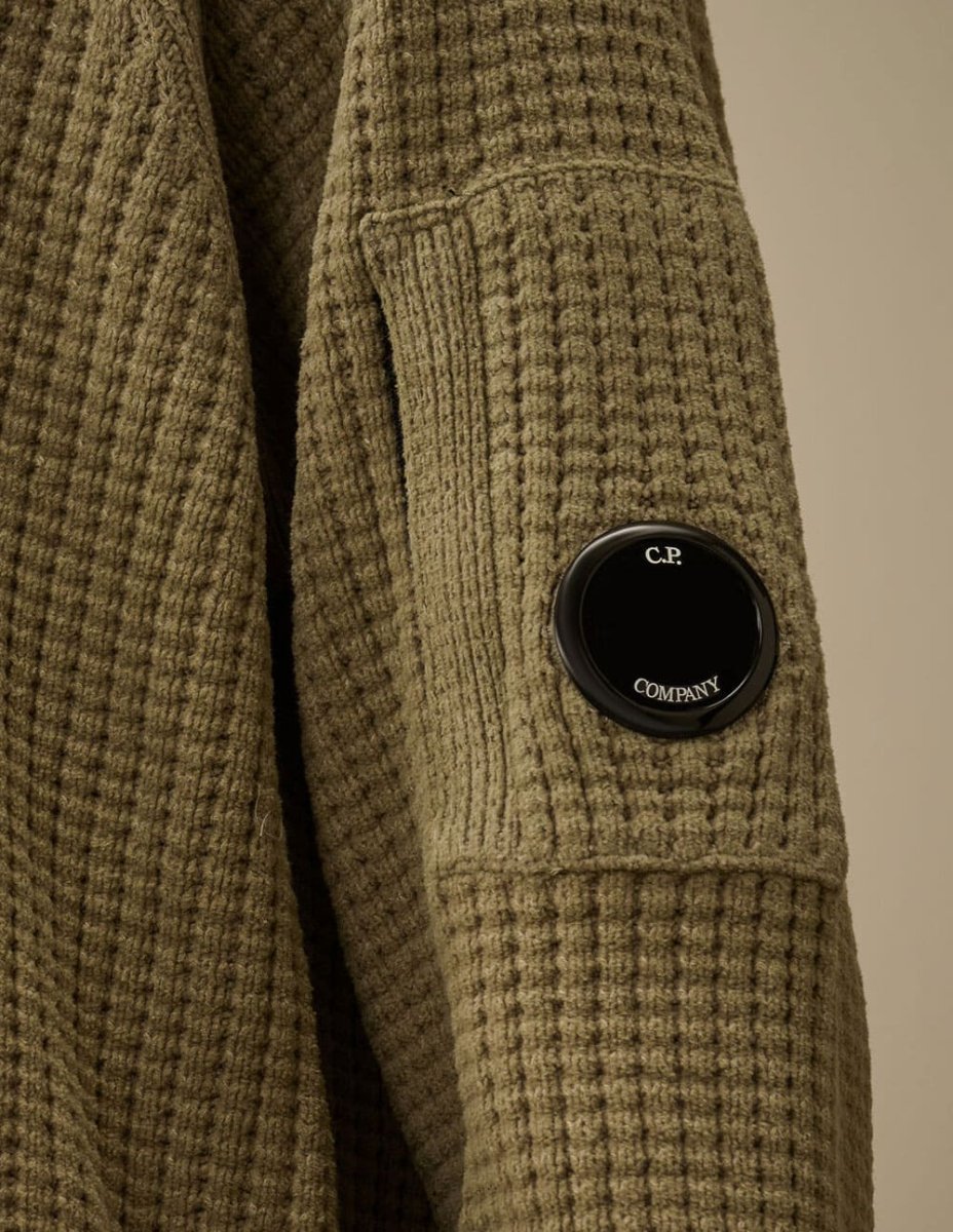 Jersey C.P. Company Cotton Chenille Lens Marrón Hombre - Imagen 4