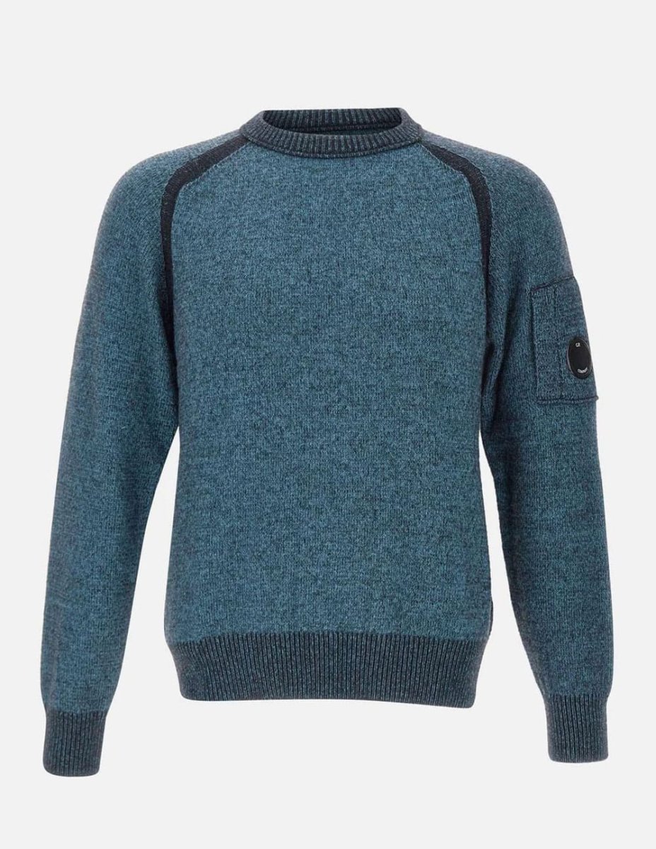 Jersey C.P. Company Fleece Knit Crewneck Azul Hombre