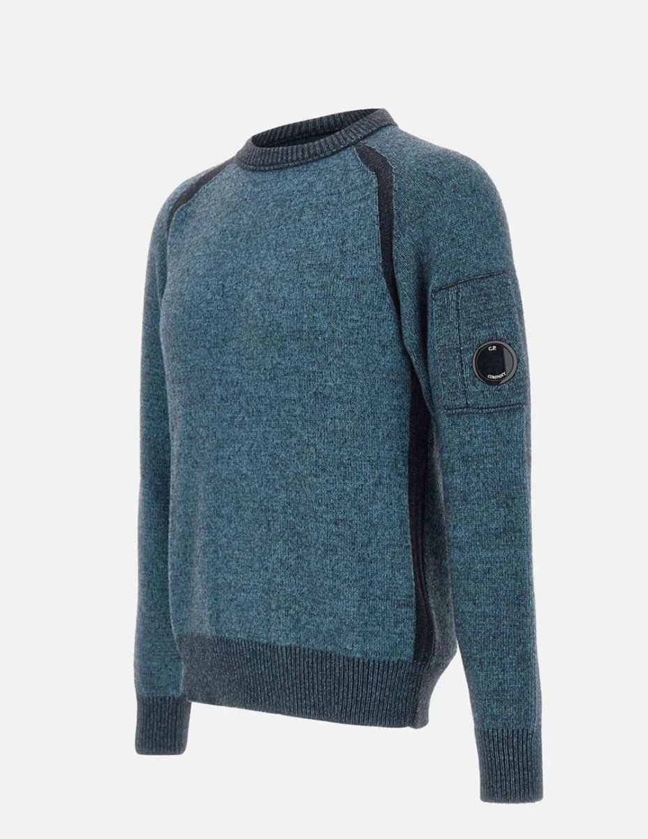 Jersey C.P. Company Fleece Knit Crewneck Azul Hombre - Imagen 3