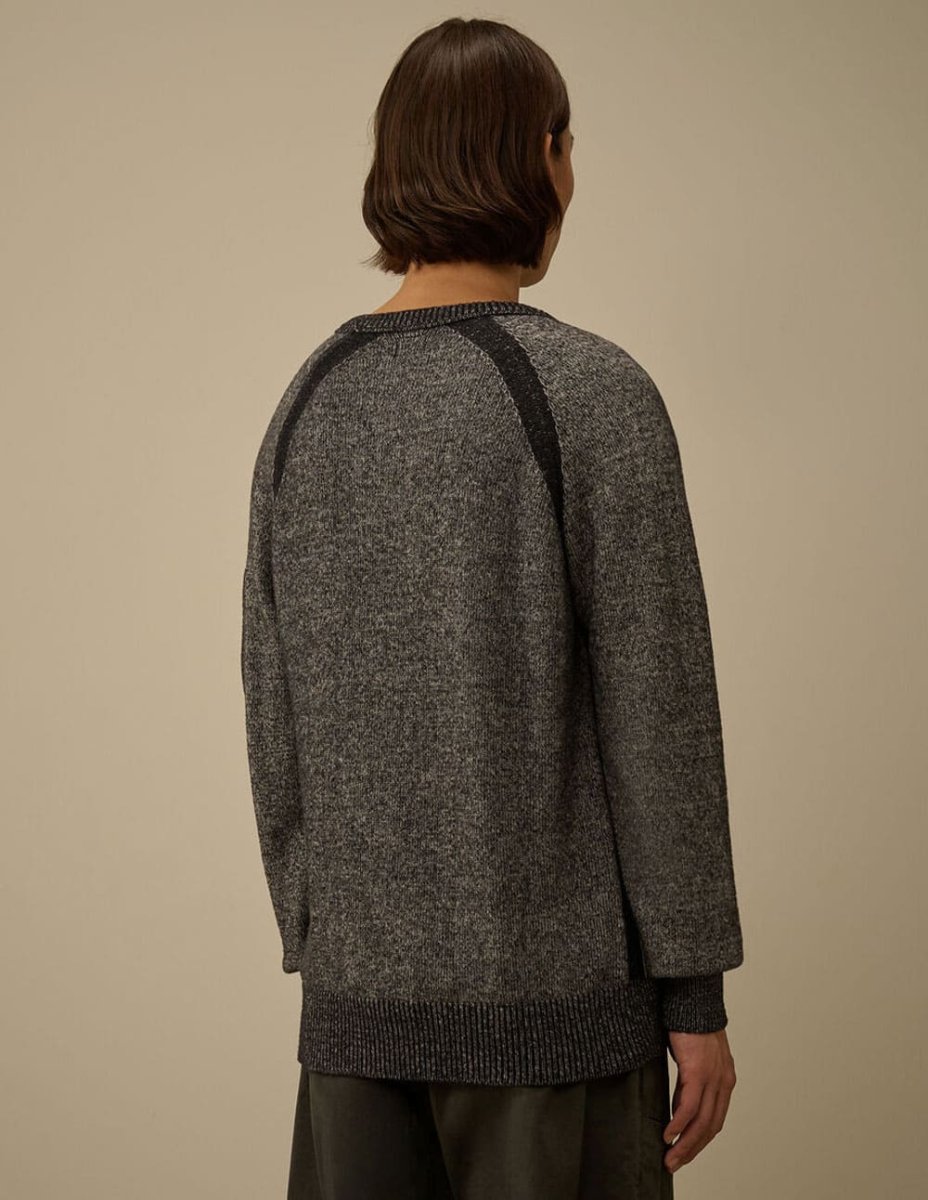 Jersey C.P. Company Fleece Knit Crewneck Gris Hombre - Imagen 5