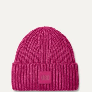 Gorro UGG de Canalé Grueso Rosa Mujer