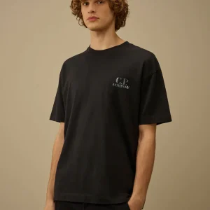 Camiseta C.P. Company Comfort Logo Negra Hombre