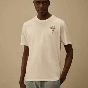 Camiseta C.P. Company British Sailor Beige Hombre