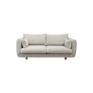 Sofá Bloom de 2 plazas con patas de teca