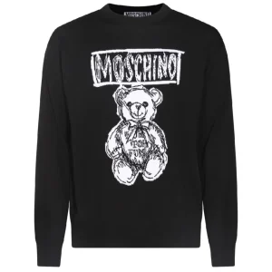 Jersey Moschino con Estampado Negro Hombre
