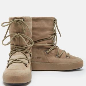 Botas Moon Boot Ltrack de Ante Beiges Mujer