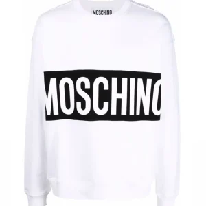 Sudadera Moschino Couture Con Logo Negro Blanca Hombre