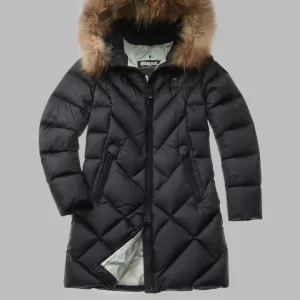 Abrigo Largo Blauer USA Althea Negro Mujer