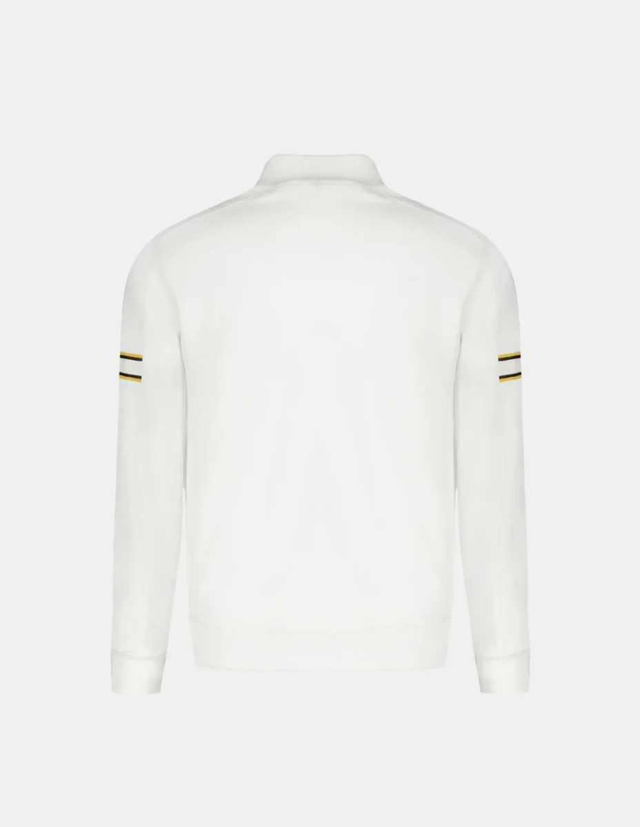 Sudadera Le Coq Sportif Heritage Blanca Unisex - Imagen 4