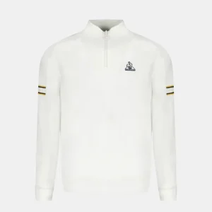 Sudadera Le Coq Sportif Heritage Blanca Unisex