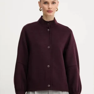 Chaqueta TWINSET de Lana Burdeos Mujer