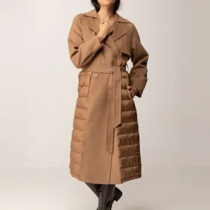 Abrigo TWINSET con Doble Boton Marrón Mujer