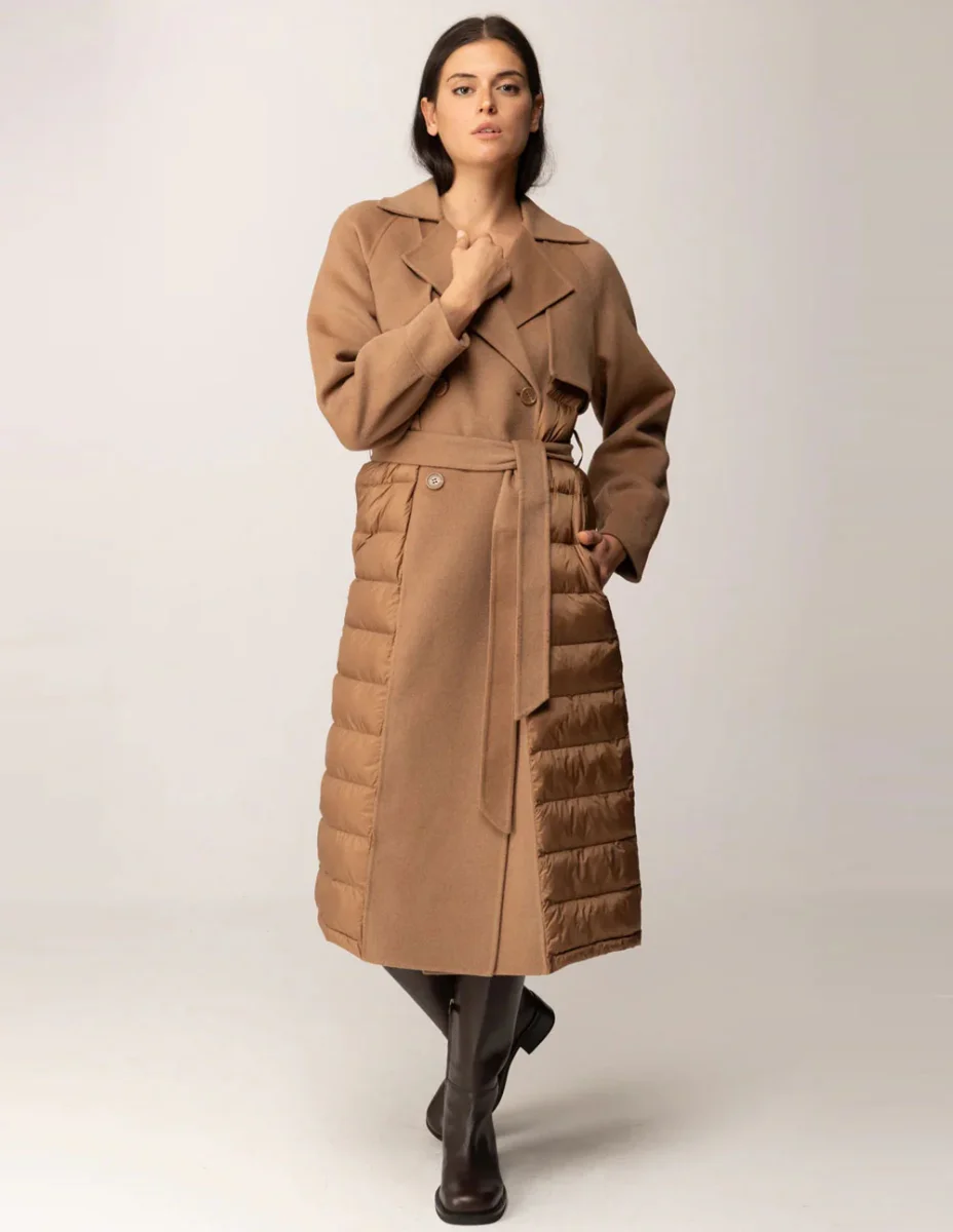 Abrigo TWINSET con Doble Boton Marrón Mujer