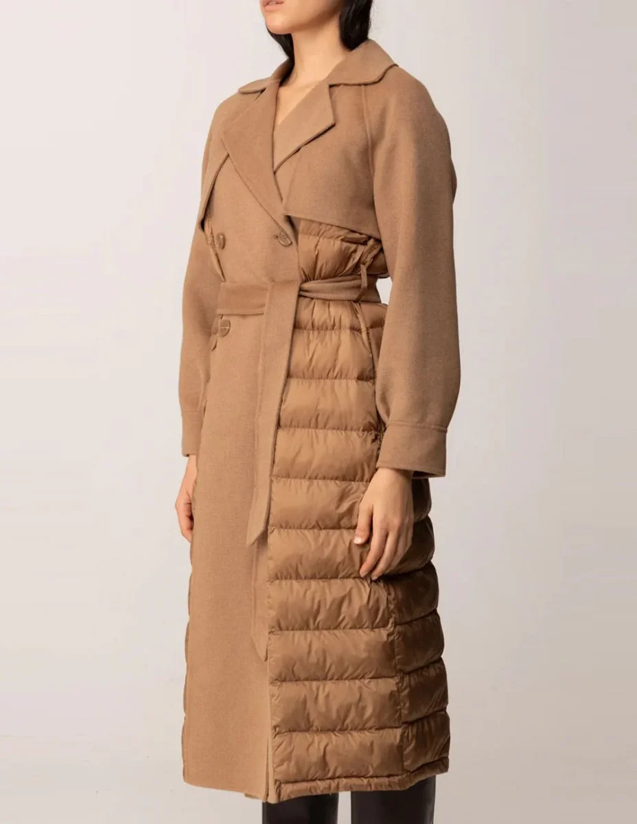 Abrigo TWINSET con Doble Boton Marrón Mujer - Imagen 4