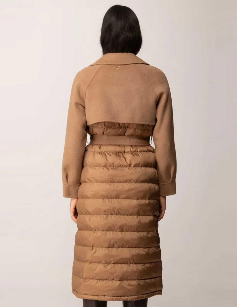 Abrigo TWINSET con Doble Boton Marrón Mujer - Imagen 5