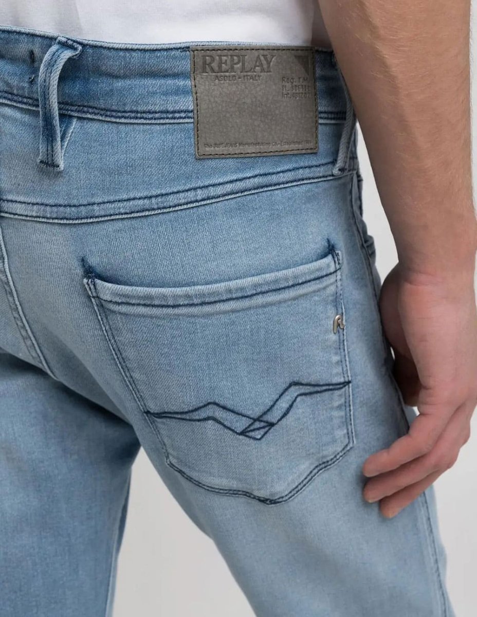 Pantalón Vaquero Replay Slim Fit Anbass Azul Hombre - Imagen 6